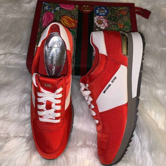 SATIN ALLIE TRAINER SNEAKERS 👟 - Picture 1 of 8